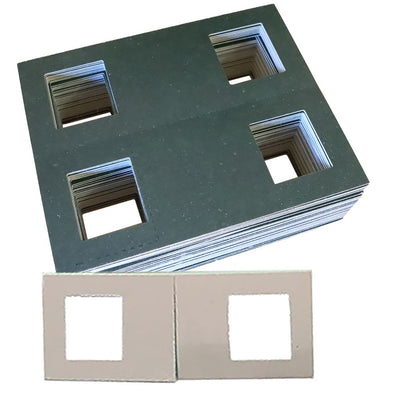 Cardboard Heat Seal Sereo Slide Mounts - 5 Perf. - Pack of 50 Mounts - NEW 3Dstereo.com 