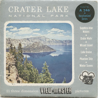 5 ANDREW - Crater Lake - View-Master 3 Reel Packet - 1954 - vintage - A246-S4 Packet 3dstereo 