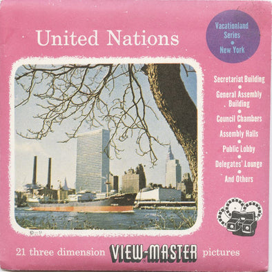 5 ANDREW - United Nations - View-Master 3 Reel Packet - 1955 - vintage - A651-S3 Packet 3dstereo 