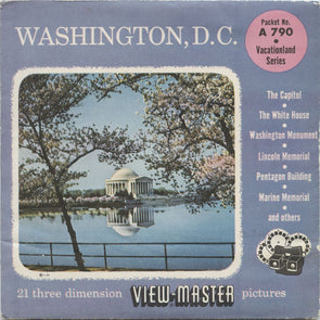 5 ANDREW - Washington, D.C. - View-Master 3 Reel Packet - 1955 - vintage - A790-S4 Packet 3dstereo 