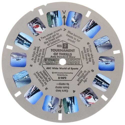 Tournament of Thrills - View-Master 3 Reel Packet - 1970s - (PKT-B947-G1Am) Packet 3dstereo 