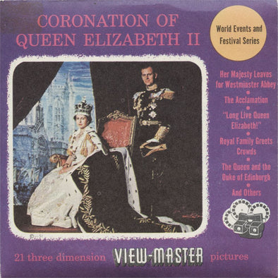 5 ANDREW - Coronation of Queen Elizabeth II - View-Master 3 Reel Packet - vintage - S3 Packet 3dstereo 