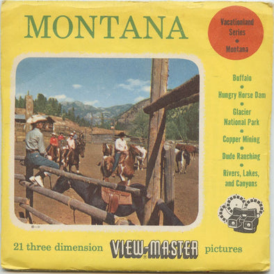 5 ANDREW - Montana - View-Master 3 Reel Packet - 1957 - vintage - MONT-1,2,3-S3 Packet 3dstereo 