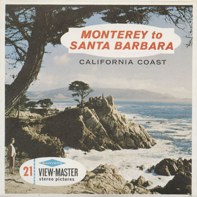 5 ANDREW - Monterey to Santa Barbara - View-Master 3 Reel Packet - vintage - A186-S6A Packet 3dstereo 