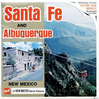 Santa Fe and Albuquerque - View-Master 3 Reel Packet - vintage - A379-G1A Packet 3dstereo 