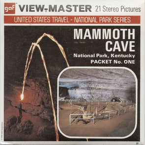 5 ANDREW - Mammoth Cave - View-Master 3 Reel Packet - 1975 - vintage - A846-G3B Packet 3dstereo 