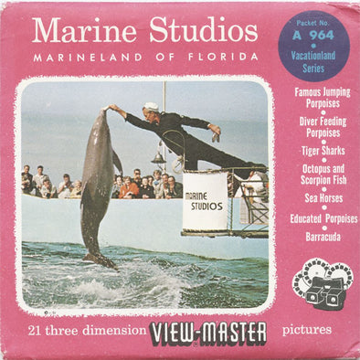 5 ANDREW - Marine Studios - Marineland of Florida - View-Master 3 Reel Packet - vintage - A964-S4 Packet 3dstereo 