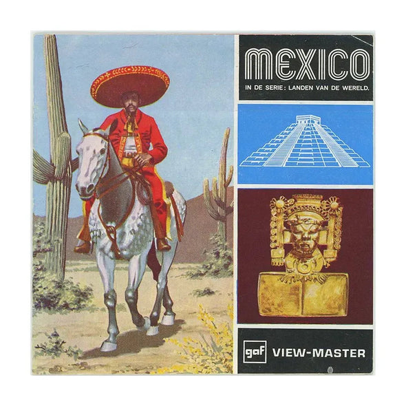 Mexico - View-Master 3 Reel Packet 1970's view - vintage - (PKT-B011N-BG1) Packet 3dstereo 
