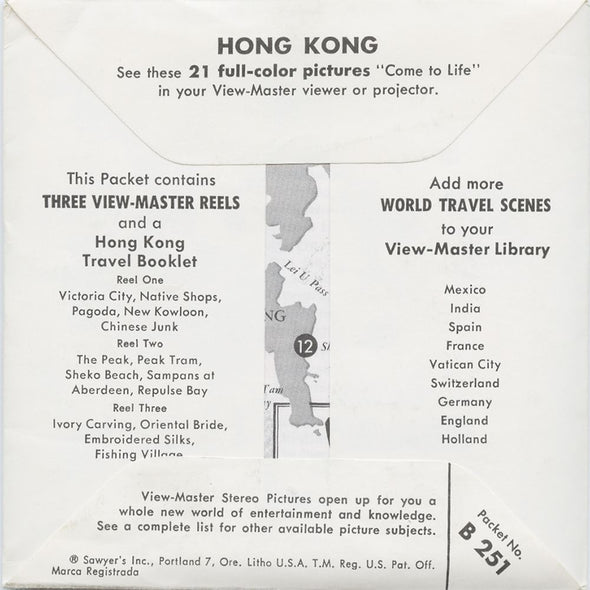 5 ANDREW - Hong Kong - View-Master 3 Reel Packet - vintage - B251-S5 Packet 3dstereo 