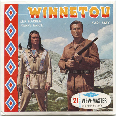 5 ANDREW - Winnetou - View-Master 3 Reel Packet - vintage - B731N-BS6 Packet 3dstereo 