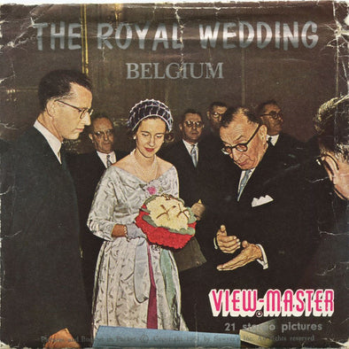 The Royal Wedding - Belgium - View-Master 3 Reel Packet - 1961 - vintage - C354-BS5 Packet 3dstereo 