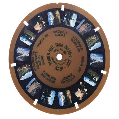 Rainier Nat'L Park - View-Master Blue - Ring Reel - vintage - (BR-109c) Reels 3dstereo 