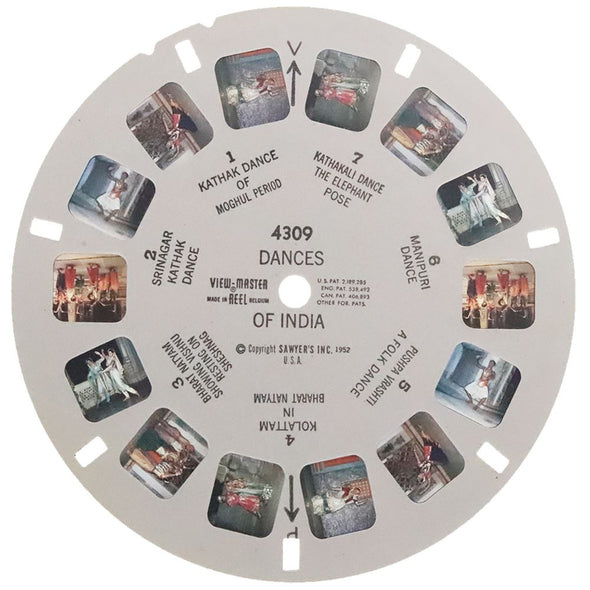 5 ANDREW - Dances of India - View-Master Reel - 1956 - vintage - 4309 Packet 3dstereo 