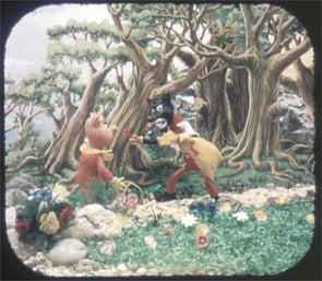 5 ANDREW - FS-22 Stereo-Rama Reel - 3 Little Pigs - Fairy Tale Figures - 3D - vintage Reels 3dstereo 