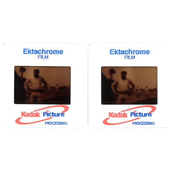 5 ANDREW - Babe Ruth - 3D Stereo Twin - 35mm Full Frame Slides - vintage 3dstereo 