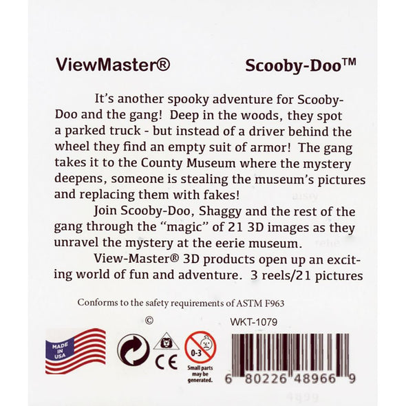 Scooby-Doo - Erie Museum Adventure - View-Master 3 Reel Set - NEW - 1079 Packet 3dstereo 