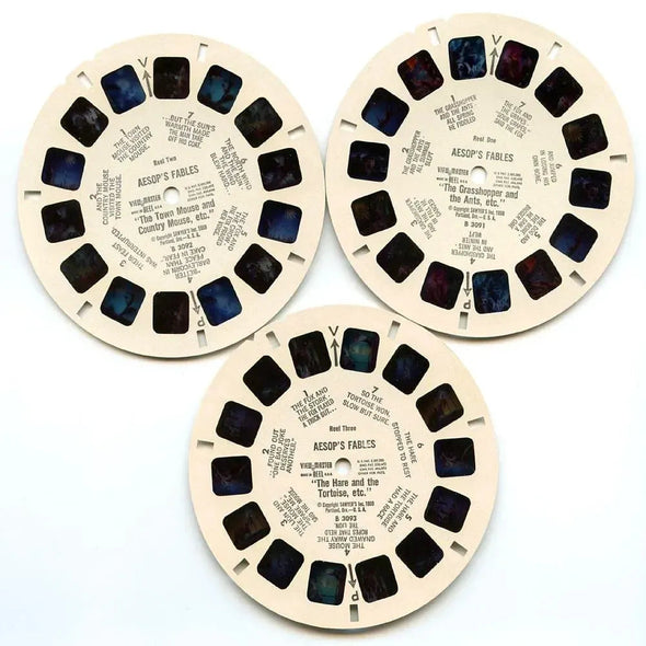 Aesop's Fables - View-Master - Vintage - 3 Reel Packet - 1960s views ( PKT-B309-S5 ) 3Dstereo 