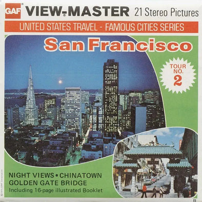 ANDREW - San Francisco - View-Master 3 Reel Packet - 1970s views - vintage - (A167-G5B) Packet 3dstereo 