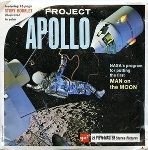 Apollo Moon Landing - View-Master - 3 Reel Packet - 1960s - Vintage - (PKT-B663-G1A) Packet 3dstereo 