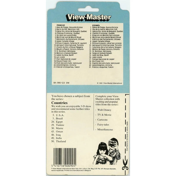 Canada - View-Master 3 Reel Set on Card - (zur Kleinsmiede) - (BA090-123-EM) - NEW VBP 3dstereo 