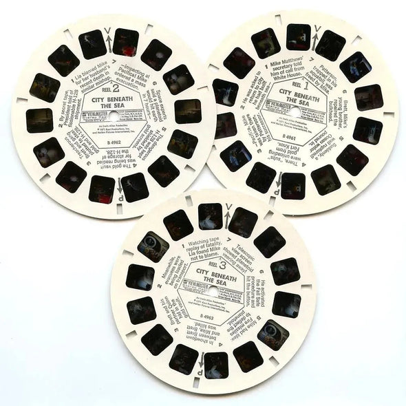 City Beneath the Sea - View-Master 3 Reel Packet - vintage - (B496-G3A) Packet 3Dstereo 