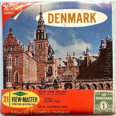 Denmark - Coin & Stamp - View-Master 3 Reel Packet - 1960s views - vintage - (PKT-B155-S6scmint) Packet 3Dstereo 