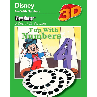 Disney Fun with Numbers - View-Master 3 Reel Set - NEW - 5274 WKT 3dstereo 