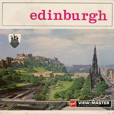 Edinburgh - View-Master 3 Reel Packet - 1970s views - vintage - (PKT-C326-BG3) Packet 3dstereo 