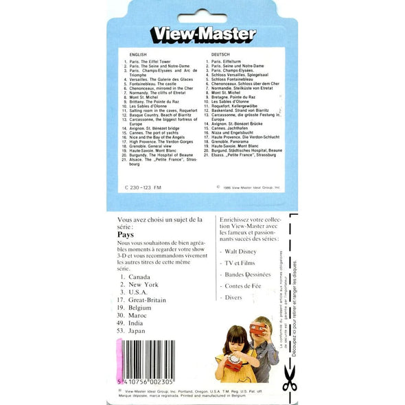 France - View-Master 3 Reel Set on Card - (zur Kleinsmiede) - (C230-123-FM) - NEW VBP 3dstereo 