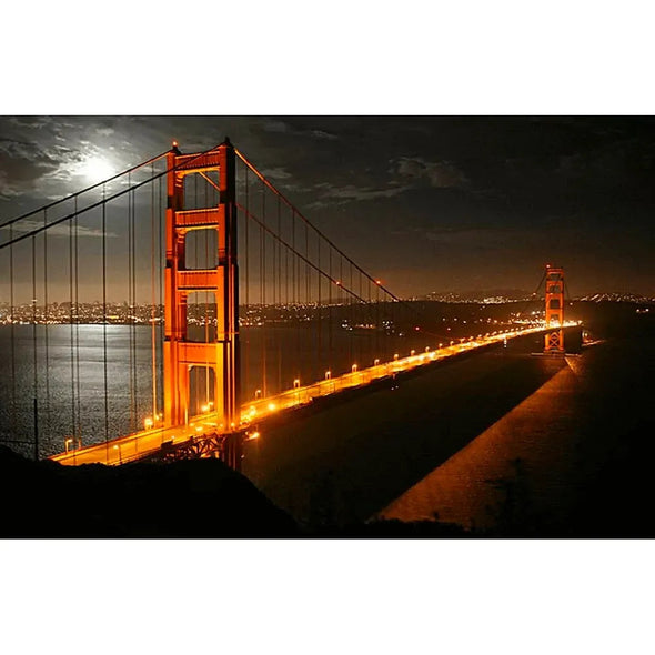 Golden Gate Bridge by Day & Night - 3D Action Lenticular Postcard Greeting Card - NEW Postcard 3dstereo 