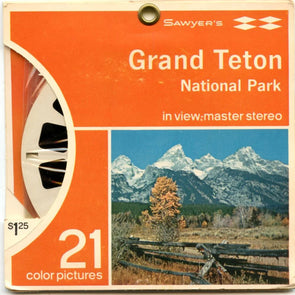 Grand Teton National Park (Wyoming) - View-Master 3 Reel Packet - 1960s views - vintage - (PKT-A307-SX) Packet 3Dstereo 
