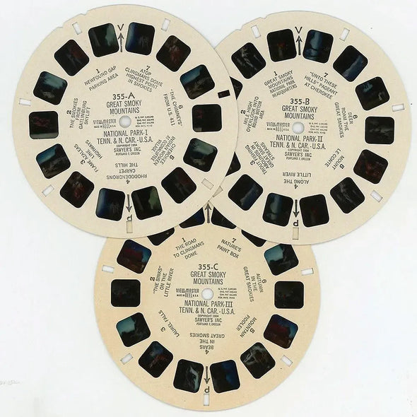 Great Smokies - National Park - View-Master 3 Reel Packet - 1950s views - vintage - (PKT-GRSM-S3) Packet 3dstereo 