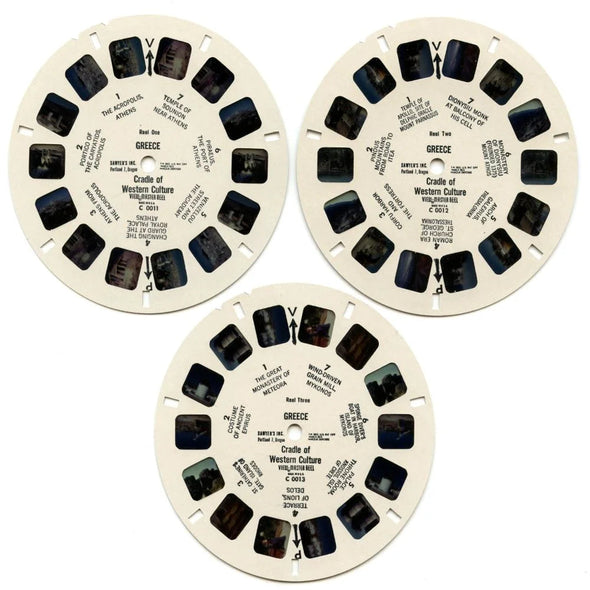 Greece - View-Master 3 Reel Packet - 1950s Views - Vintage - (ECO-C001-SU) Packet 3dstereo 