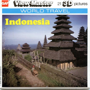 Indonesia - View-Master 3 Reel Packet - 1970s Views - Vintage - (zur Kleinsmiede) - (K50-G6nk) Packet 3dstereo 