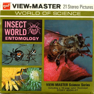Insect World Entomology - View-Master 3 Reel Packet - 1970s - vintage - (ECO-B688-G3A) Packet 3dstereo 