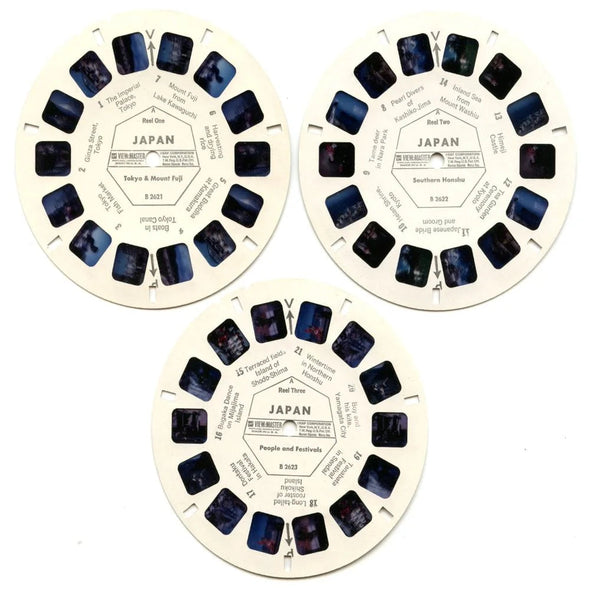 Japan - View-Master 3 Reel Packet - 1970s Views - Vintage - (ECO-B262-G3A) Packet 3dstereo 
