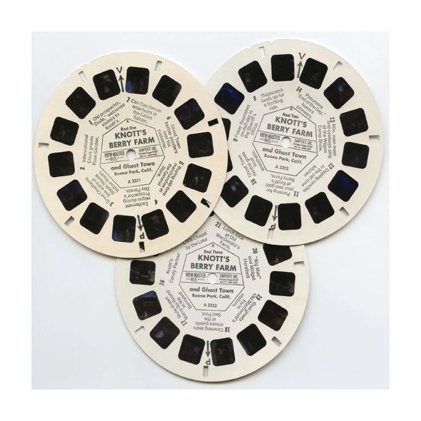 KNOTT'S - Berry Farm - and Ghost Town - No.1 - View-Master - Vintage - 3 Reel Packet - 1960s view (PKT-A235-S6x) Packet 3dstereo 