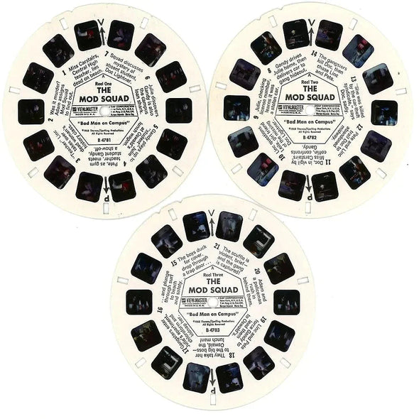 Mod Squad- View-Master 3 Reel Packet - 1970s - Unopened/mint Vintage - (PKT-B478-G1A) Packet 3dstereo 