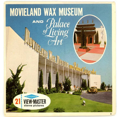 Movieland Wax Museum and Palace of Living Art - View-Master 3 Reel Packet - 1960s views - vintage -(PKT-A234-S6B) Packet 3dstereo 