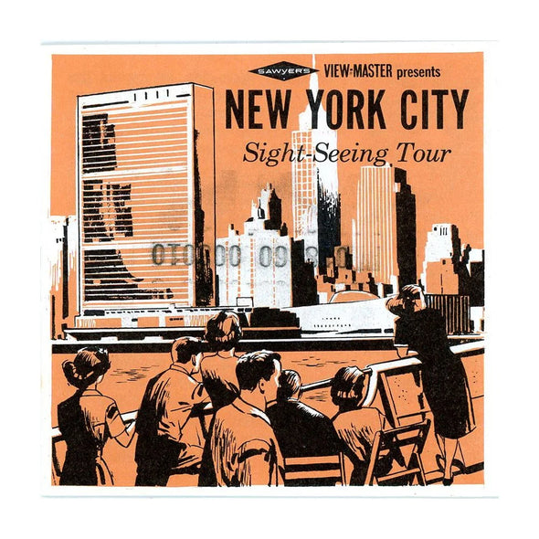 New York City Sightseeing Tour - View-Master 3 Reel Packet - 1960s Views - Vintage - (PKT-A654-S6A) Packet 3dstereo 