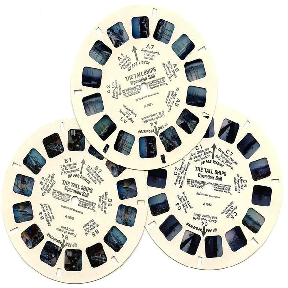 Operation Sail the Tall Ships - View-Master - Vintage - 3 Reel Packet - 1970s views (PKT-A669-G5A) Packet 3dstereo 