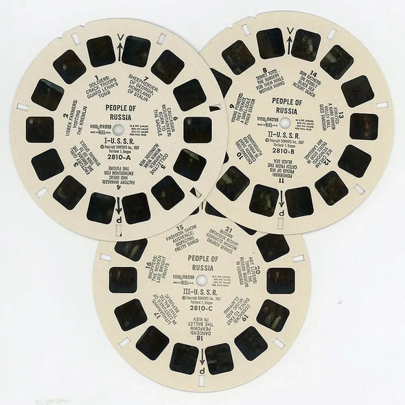 People of Russia - View-Master - Vintage - 3 Reel Packet - 1950s views - (PKT-PEO-RUS-S3) Packet 3dstereo 