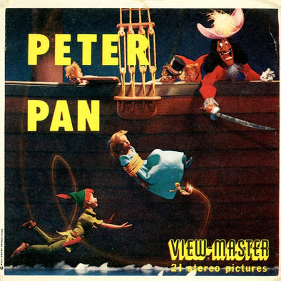 Peter Pan - View-Master 3 Reel Packet - 1960s - Vintage - (ECO-B372-S5) Packet 3Dstereo 
