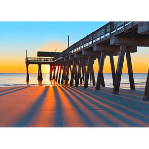 Pier at Sunrise - 3D Lenticular Postcard Greeting Card- NEW Postcard 3dstereo 