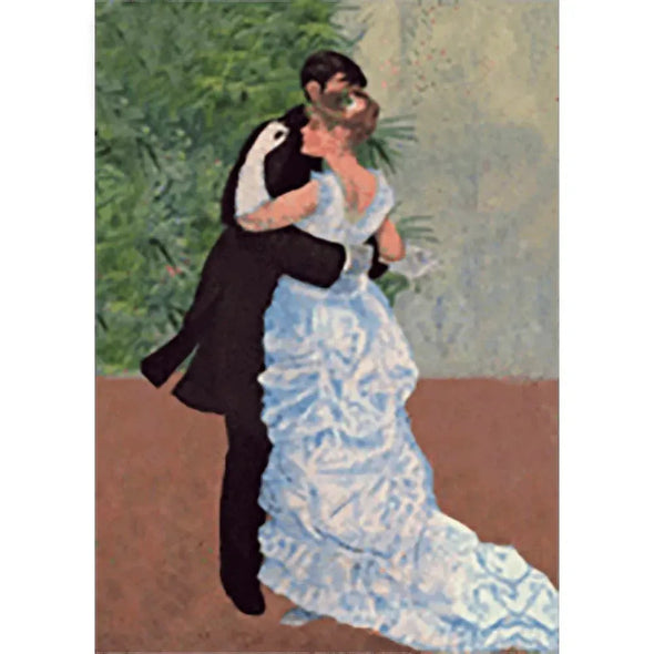 Pierre-Auguste Renoir - Dance in the City - 3D Lenticular Postcard Greeting Card 3dstereo 