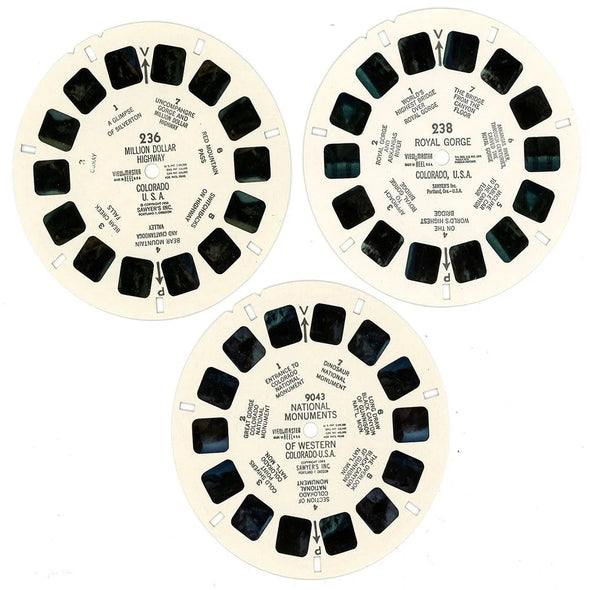 Royal Gorge Colorado - View-Master 3 Reel Packet - 1960s Views - Vintage - (PKT-A323-S5) Packet 3dstereo 