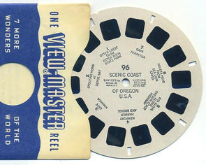 Scenic Cost Oregon U.S.A. - View-Master Printed Reel - vintage - (REL-96) 3dstereo 
