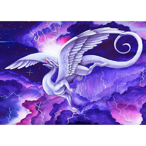 Storm Dancer Dragon - 3D Lenticular Postcard Greeting Card Postcard 3dstereo 
