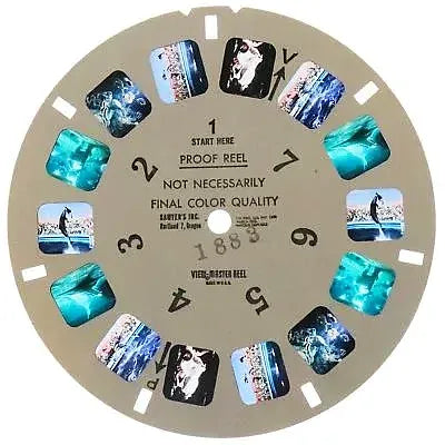 1 ANDREW - Marineland of the Pacific - View-Master Test 3 Reel Set - from VM Archives - 1960s - vintage - (A188-G1A) Packet 3dstereo 