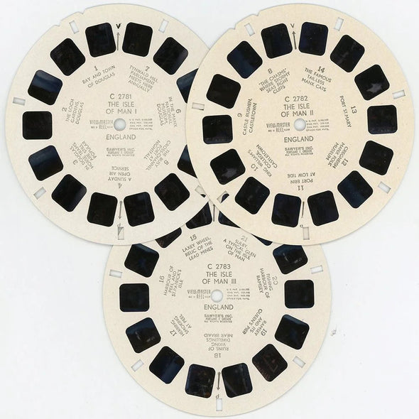 The Isle of Man - View-Master 3 Reel Packet - 1950s views - vintage - (PKT-C278-BS4) Packet 3dstereo 